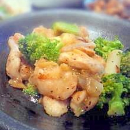 ☆鶏胸肉とブロッコリーの塩炒め☆